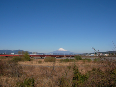 安倍川河口の富士山