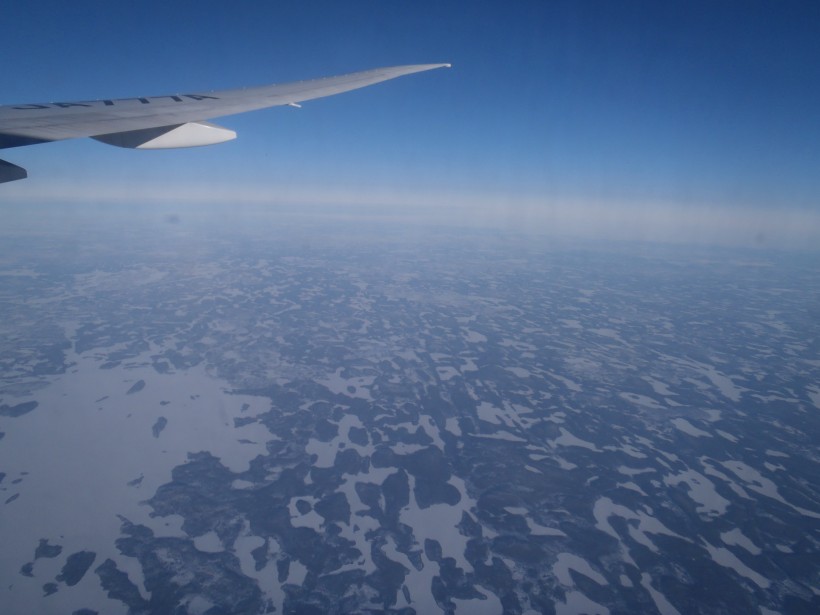 飛行機からの景色